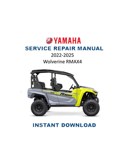 Yamaha Wolverine RMAX4 UTV Service Manual 2022-2025 - Service Manual PDF Instant Download