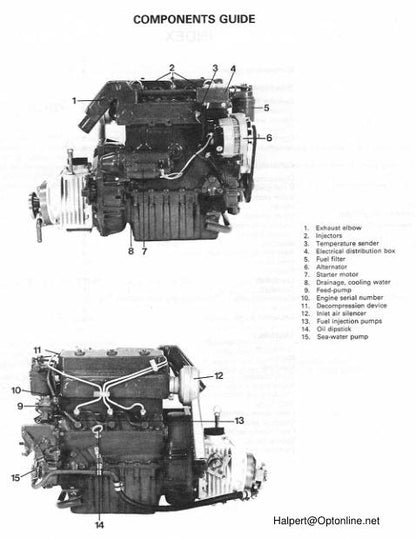 Volvo Penta 2001 2002 2003 2003T Marine Engine Service Manual sample page from service manual