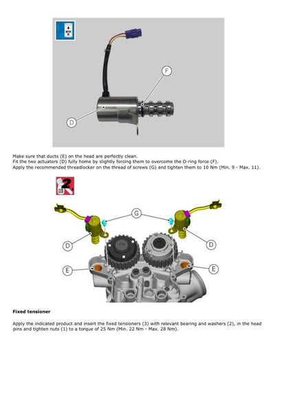 Ducati Multistrada 1200 Enduro Motorcycle Service Manual sample page with technical illustrations