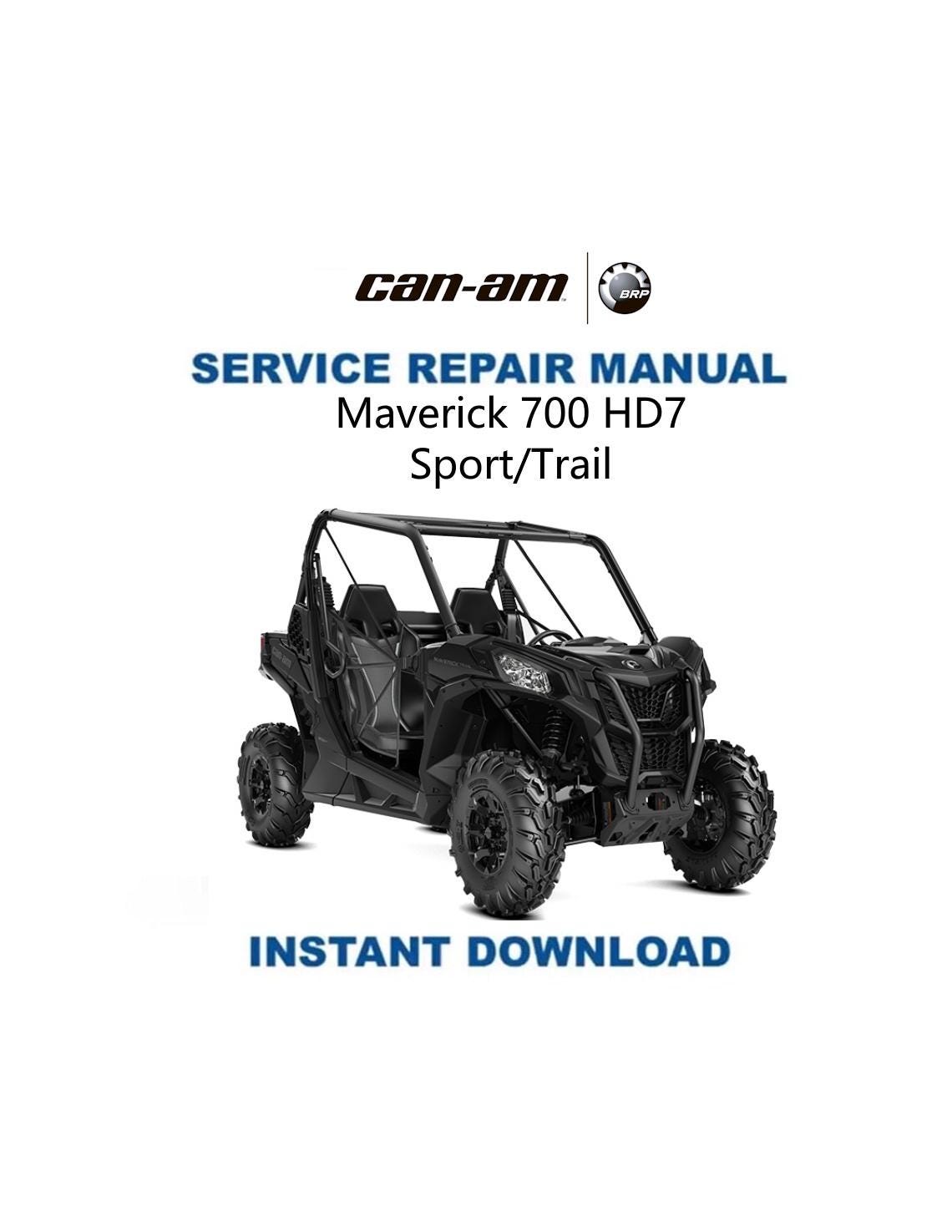 Can-Am Maverick HD7 700 UTV Service Manual 2023-2025 - Service Manual PDF Instant Download