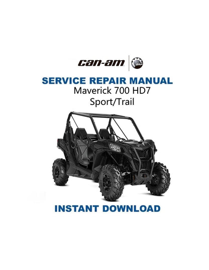 Can-Am Maverick HD7 700 UTV Service Manual 2023-2025 - Service Manual PDF Instant Download