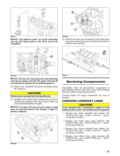 Arctic Cat ZR Riot Pantera Thundercat 7000 9000 Snowmobile Service sample page with technical illustrations