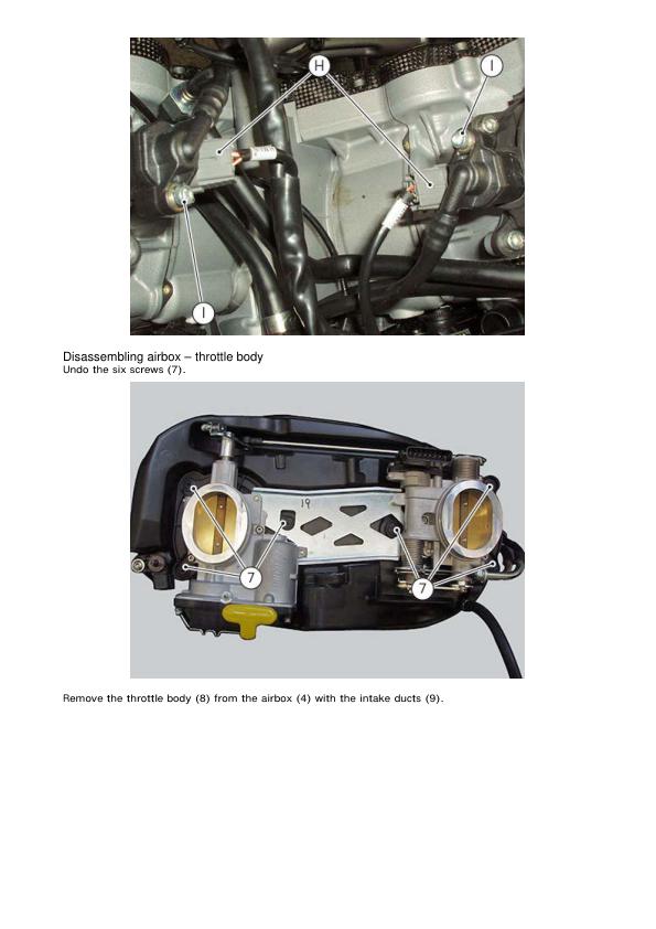 Ducati Multistrada 1200S GT Granturismo Service Manual sample page showing repair procedures