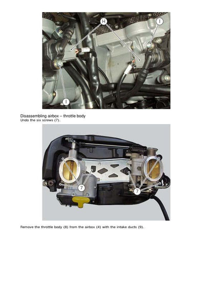 Ducati Multistrada 1200S GT Granturismo Service Manual sample page showing repair procedures