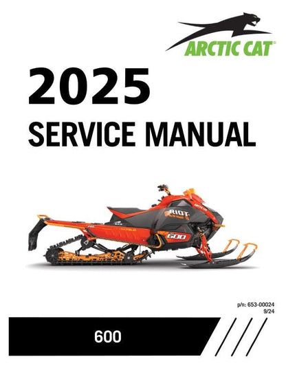 Arctic Cat ZR R-XC Riot M 600 Snowmobile Service Manual factory service manual title page