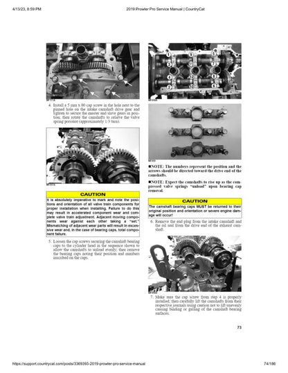 Arctic Cat Prowler Pro UTV Service Manual sample page with technical illustrations