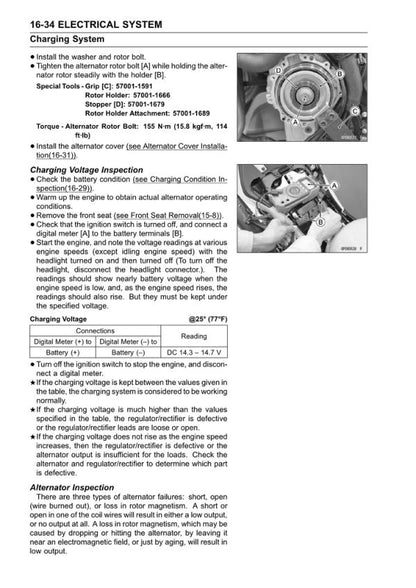 Kawasaki Ninja ZX-6R Motorcycle Service Manual sample page from the repair manual