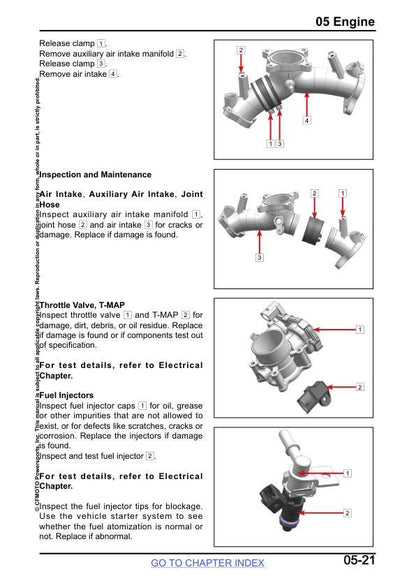 CFMOTO ZFORCE 800 950 Trail Sport UTV Service Manual sample page from service manual