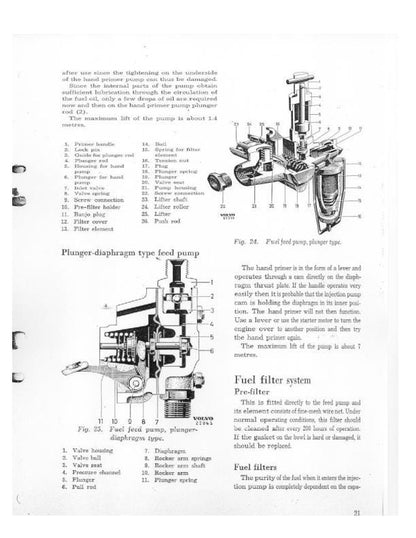 Volvo Penta MD47 MD67 MD96 Diesel Engine Service Manual sample page showing repair procedures