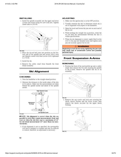 Arctic Cat ZR200 Snowmobile Service Manual sample page showing schematics and diagrams