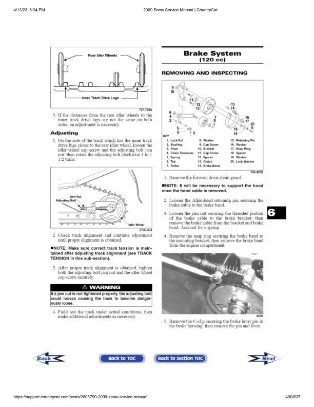 Arctic Cat Crossfire Z1 Bearcat F5 Snowmobile Service Manual sample page from the repair manual