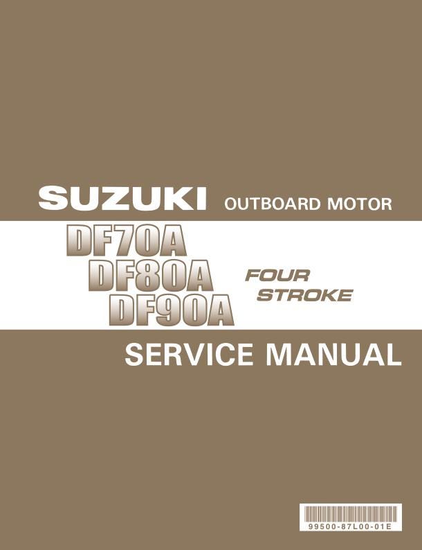 Suzuki DF70 DF80 DF90 Outboard Service Manual factory service manual title page