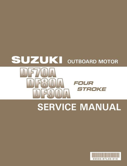 Suzuki DF70 DF80 DF90 Outboard Service Manual factory service manual title page