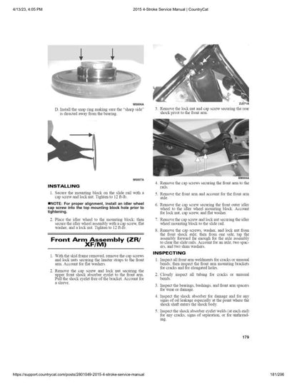 Arctic Cat ZR XF M Pantera 5000 7000 9000 Snowmobile Service Manual sample page showing schematics and diagrams