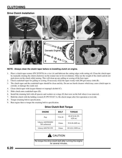 Polaris RMK Switchback Touring Dragon Snowmobile Service Manual sample page with technical illustrations