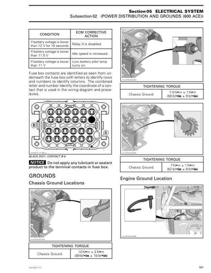Skidoo Expedition 600 850 900 Snowmobile Service Manual sample page from the repair manual