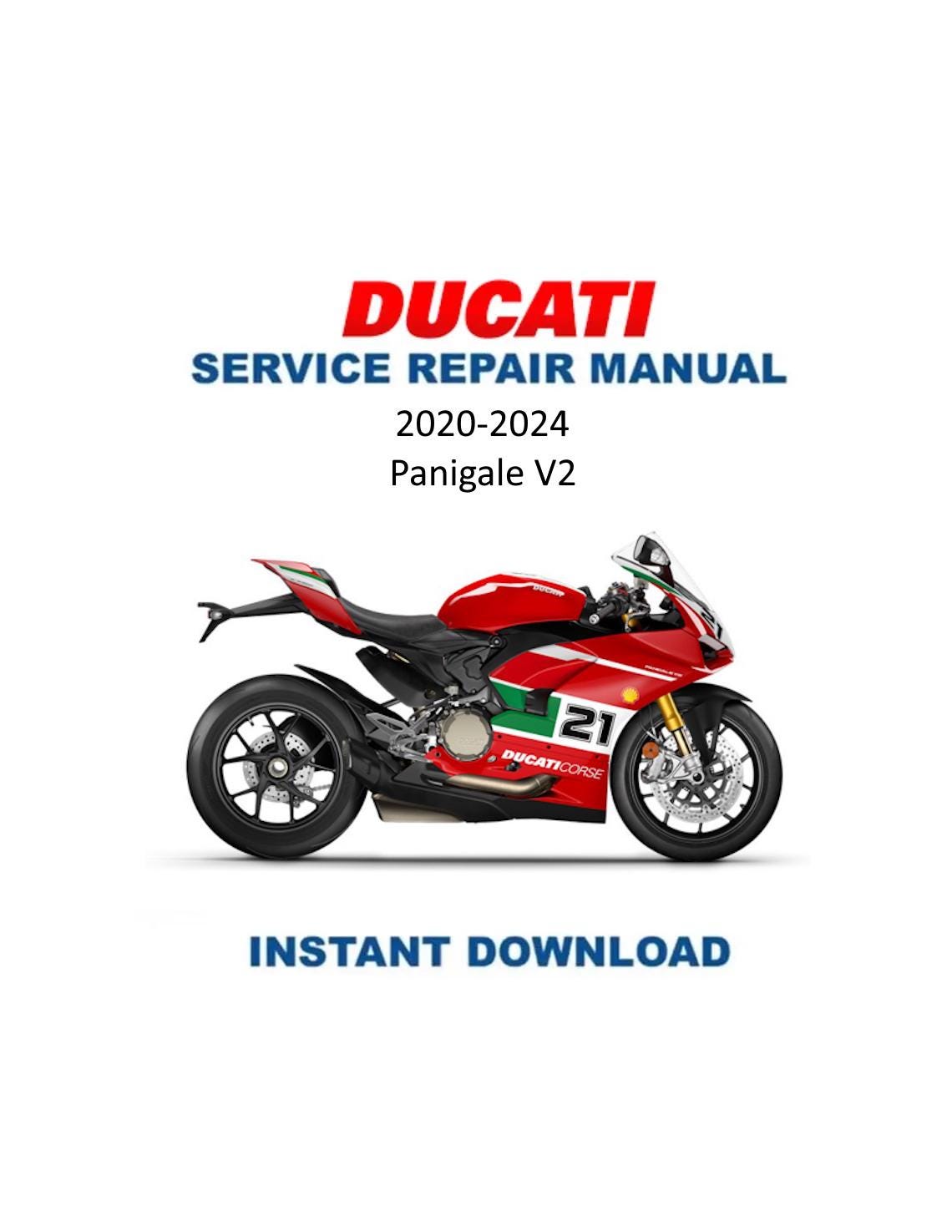 Ducati Panigale V2 Motorcycle Service Manual 2020-2024 - Service Manual PDF Instant Download