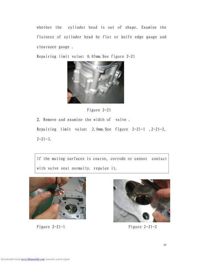 HiSun HS500 ATV-2 Service Manual sample page from the repair manual