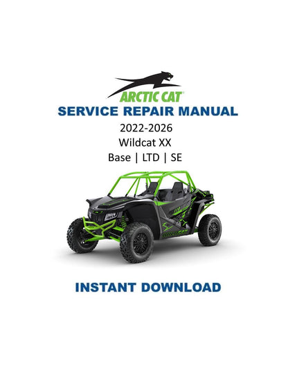 Arctic Cat Wildcat XX UTV Service Manual 2022-2026 - Service Manual PDF Instant Download