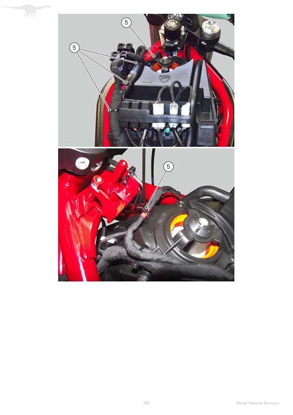 Ducati Monster 821 Motorcycle Service Manual sample page from the repair manual