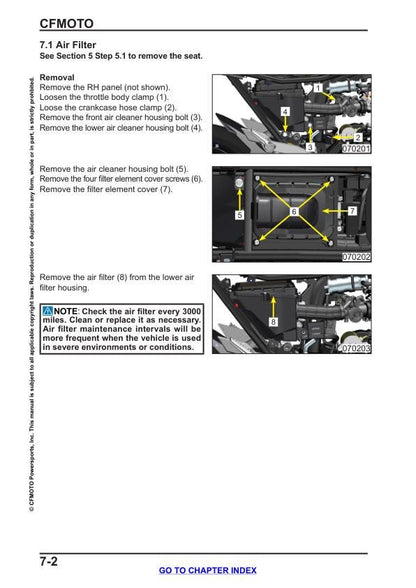 CFMOTO PAPIO 125 Service Manual sample page from service manual