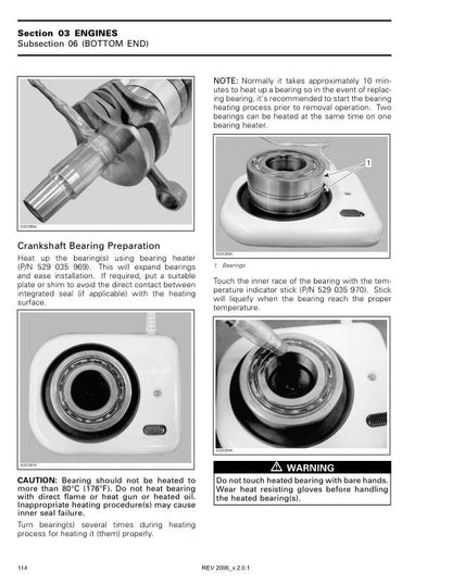 Skidoo REV MXZ Summit GSX Snowmobile Service Manual sample page from service manual