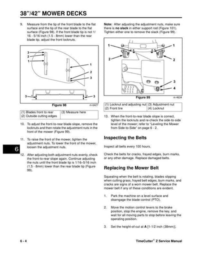 Toro Lawnboy Timecutter Z Series Precision Mower Service Manual sample page showing schematics and diagrams