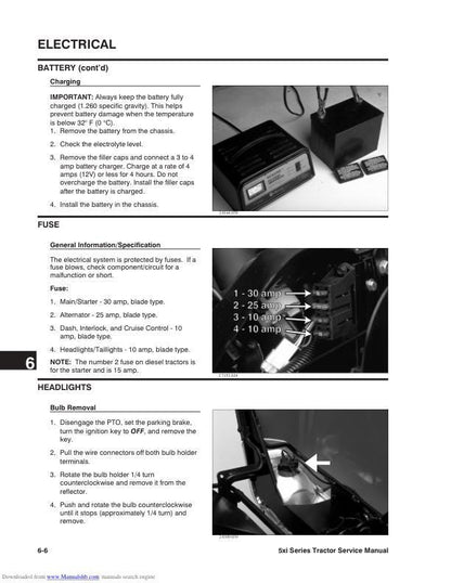 Toro 518 520 522 523 xi Lxi DXi Mower Service Manual sample page with service data and tables