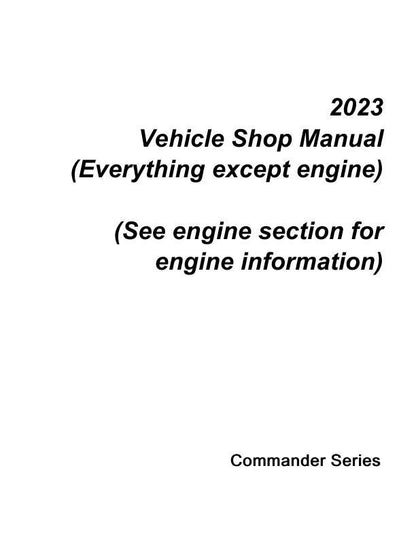 Can-Am Commander 1000 HD10 UTV Service Manual factory service manual title page