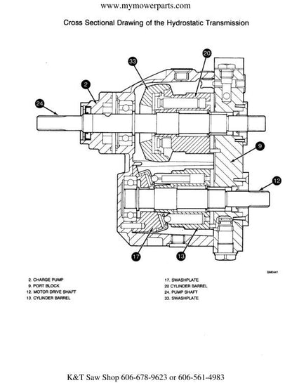 Cub Cadet 7000 7200 7232 7260 7300 Tractor Service Manual sample page with technical illustrations