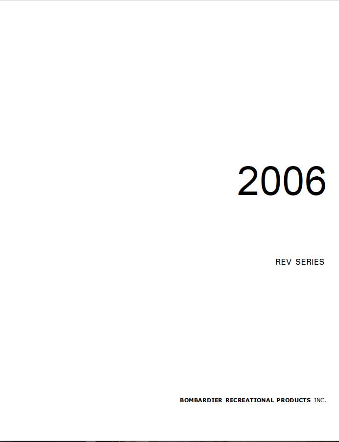 Polaris RMK Trail Switchback 600 900 Snowmobile Service Manual factory service manual title page
