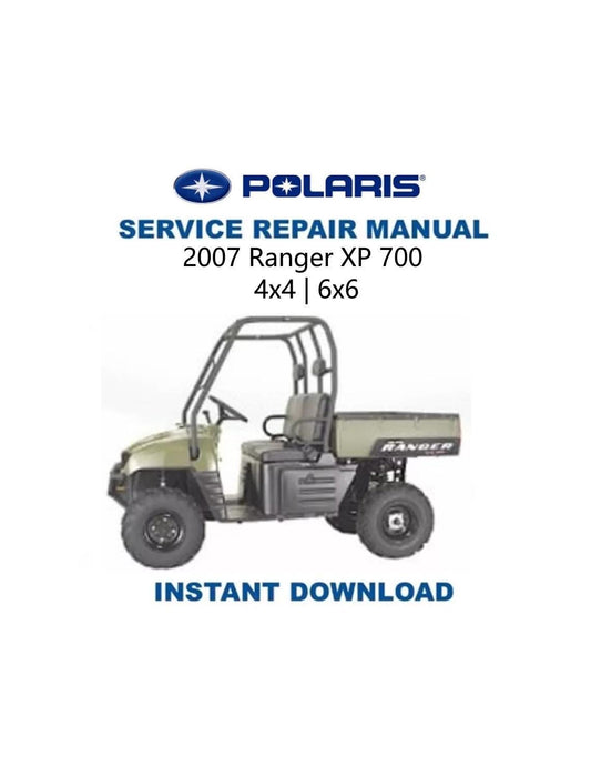 Polaris Ranger XP 700 UTV Service Manual 2007-2011 - Service Manual PDF Instant Download
