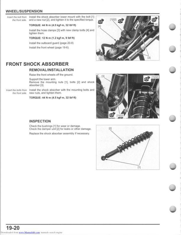 Honda Pioneer SXS700 M2 M4 UTV Service Manual sample page showing schematics and diagrams