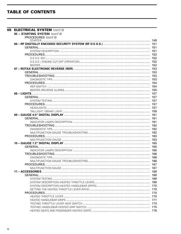 Skidoo MXZ Snowmobile Service Manual sample page showing repair procedures