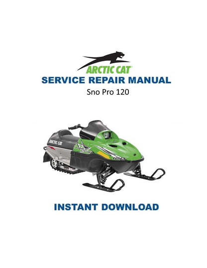 Arctic Cat Sno Pro 120 Snowmobile Service Manual 2010-2014 - Service Manual PDF Instant Download