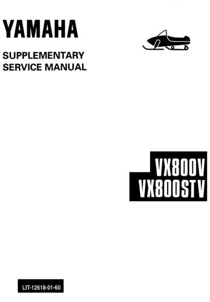 Yamaha Vmax VX750 VX800 MM800 Snowmobile Service Manual table of contents