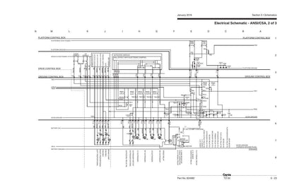 Genie TZ 50 Towable Aerial Lift Service Manual sample page with service data and tables