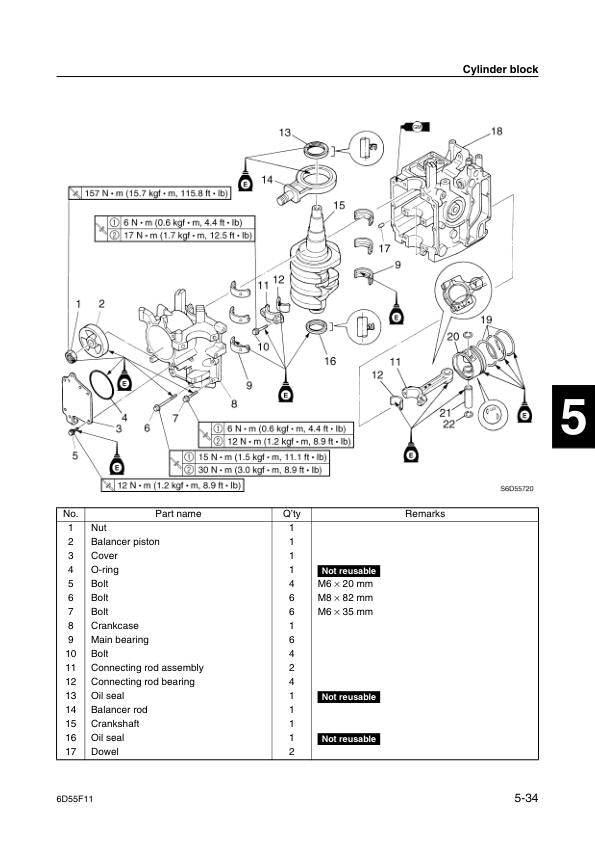Yamaha F25C Outboard Service Manual sample page with technical illustrations