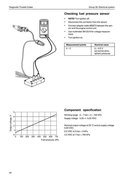 Volvo Penta TAD 650 660 734 750 760 Service Manual sample page from service manual