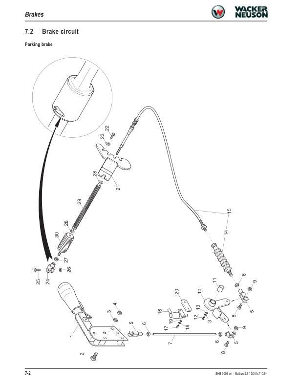 Wacker Neuson 3001 Dumper Service Manual sample page showing schematics and diagrams
