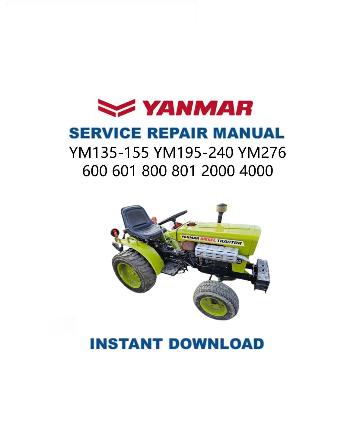 Yanmar YM135-YM4000 Tractor Service Manual - Service Manual PDF Instant Download