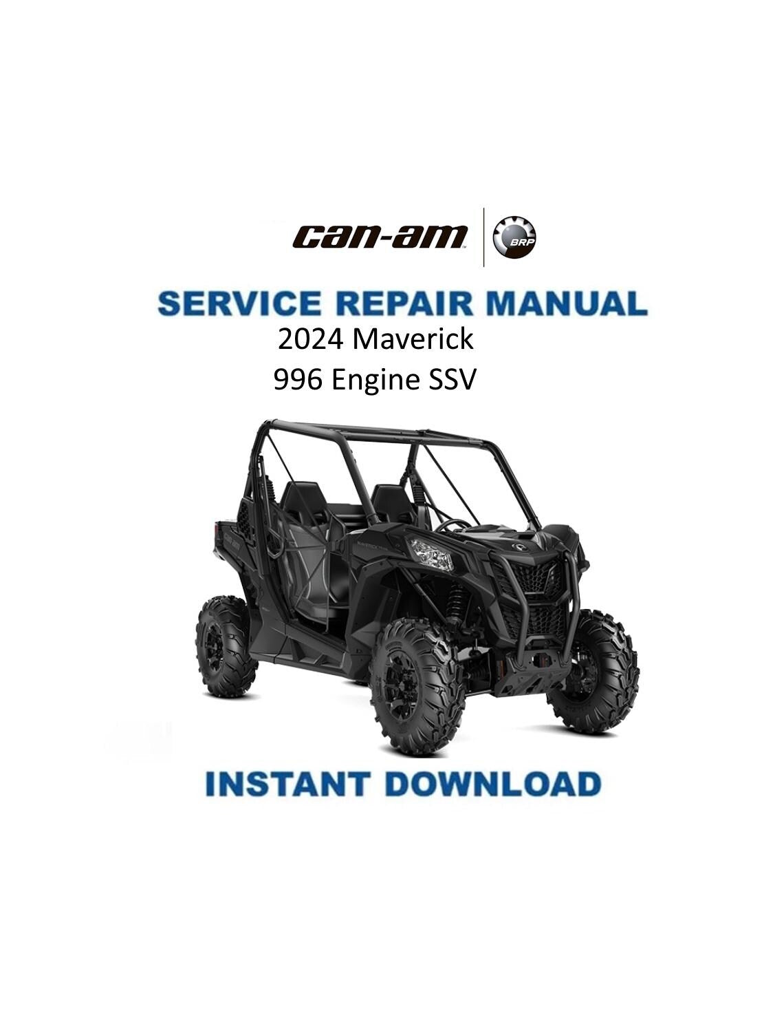 Can Am Maverick 996 Engine Service Manual 2024-2025 - Service Manual PDF Instant Download