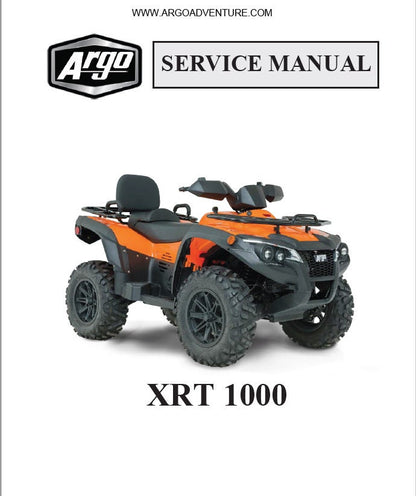 Argo XPLORER XRT 1000 UTV Service Manual factory service manual title page