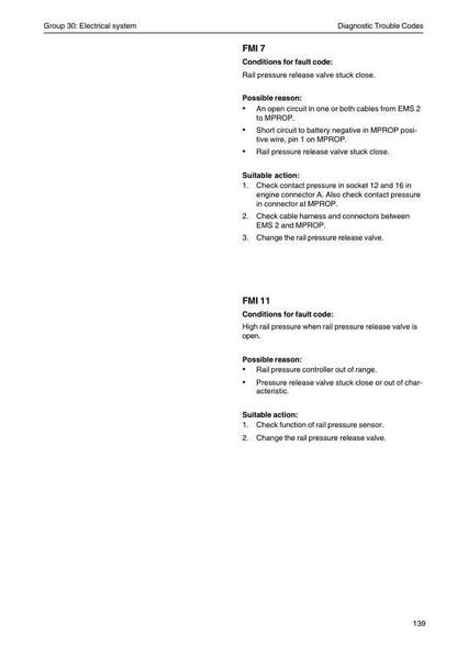 Volvo Penta TAD 650 660 734 750 760 Service Manual sample page showing schematics and diagrams