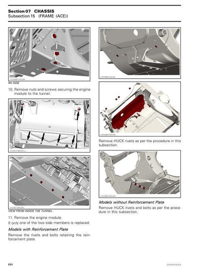 Skidoo Renegade 600 850 900 Snowmobile Service Manual sample page from the repair manual