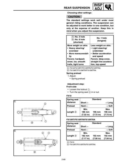 Yamaha FX Nytro Snowmobile Service Manual sample page from the repair manual