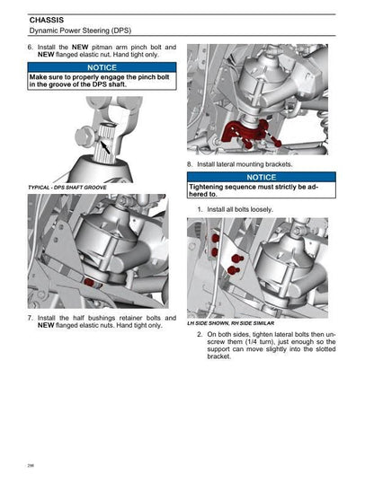 Can-Am Outlander 850 1000 ATV Service Manual sample page with technical illustrations