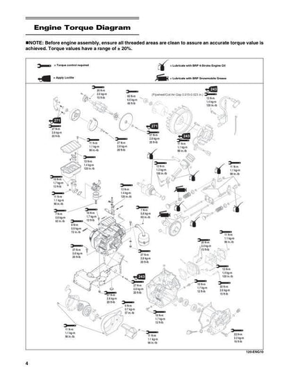 Skidoo MXZ120 Snowmobile Service Manual factory service manual title page