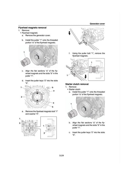 Yamaha Jetblaster JB1050 F6C Service Manual sample page showing repair procedures