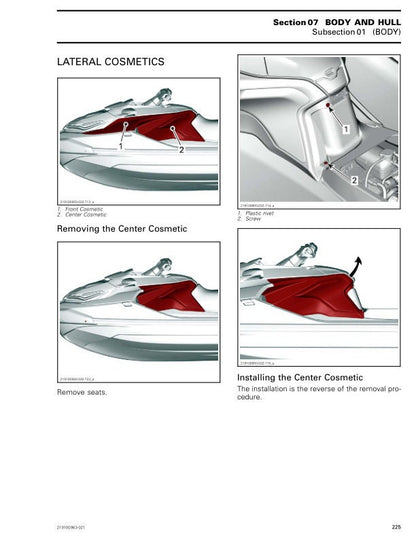 Sea-Doo GTX RXT Service Manual sample page from the repair manual